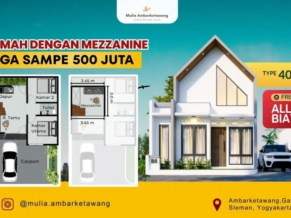 Rumah di Jogja Senyaman Villa Jalan Wates Km 6 One Gate System