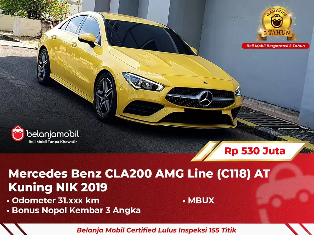 [ GARANSI 5TH ] Mercedes Benz Mercy CLA200 CLA 200 C118 AT 2019/2020