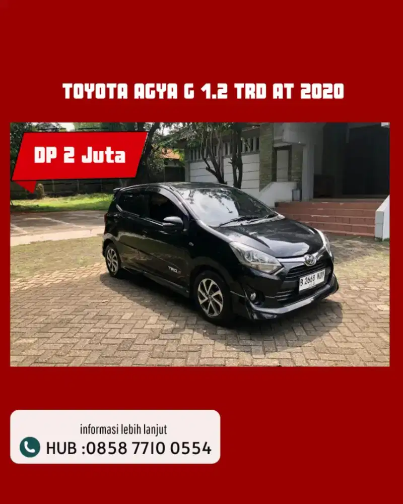 TERMURAH TOYOTA AGYA G 1.2 TRD AT 2020