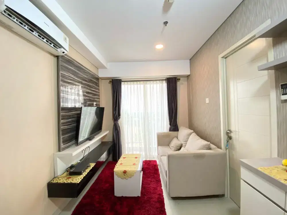 Disewakan apartemen trivium bagus dan nyaman 1br view lake di lippo cikarang