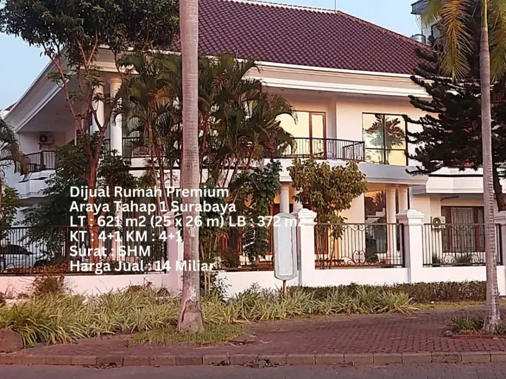 DIJUAL RUMAH MEWAH DI 0 RAYA GALAXY BUMI PERMAI ARAYA 1 LUAS 600M2 LANGKA SURABAYA TIMUR