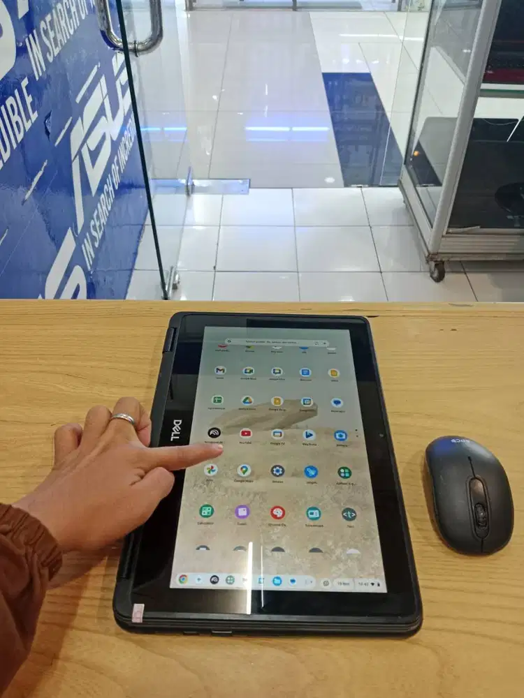 BISA DI JADIKAN TABLET LAYAR TOUCHSCREEN CHROMEBOOK DELL 3100 RAM 4GB
