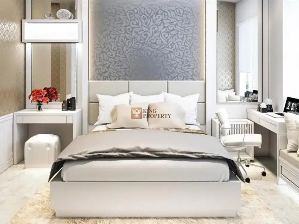 Connecting Mall TA, Disewakan Condominium Taman Anggrek Residences 2BR+1 Luas 99m2 Furnished Interior Lengkap Siap Huni, Di Tanjung Duren