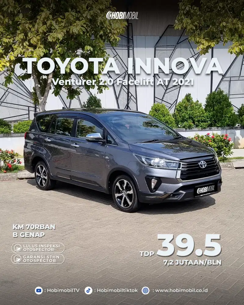 Innova Venturer 2.0 Facelift AT Thn 2021 Pemakaian 2022