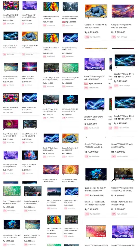 PEROMO TV CICILAN DP 0%