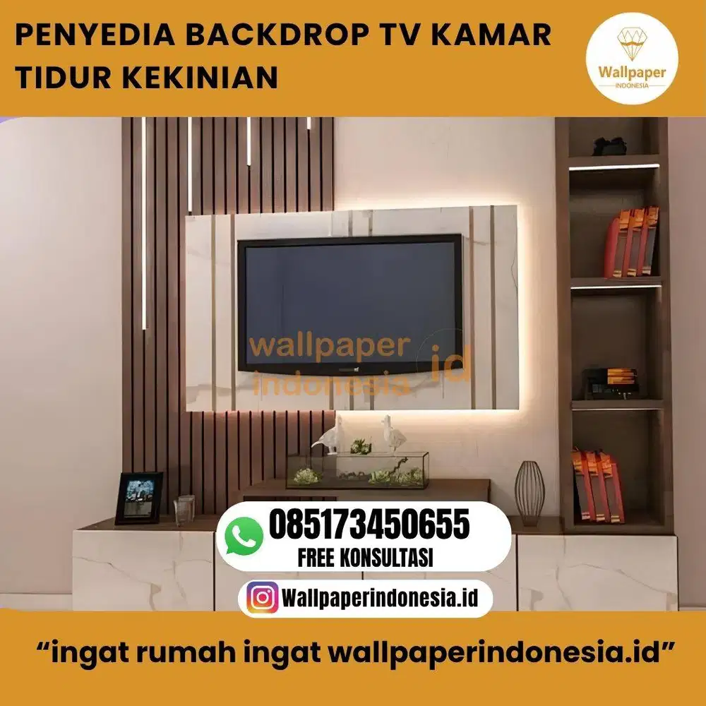 PENYEDIA BACKDROP TV KAMAR TIDUR KEKINIAN