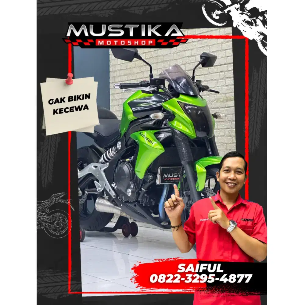 Perfect Condition!!Kawasaki ER6N 2012 Green Plat Baru Cetak-Mustika