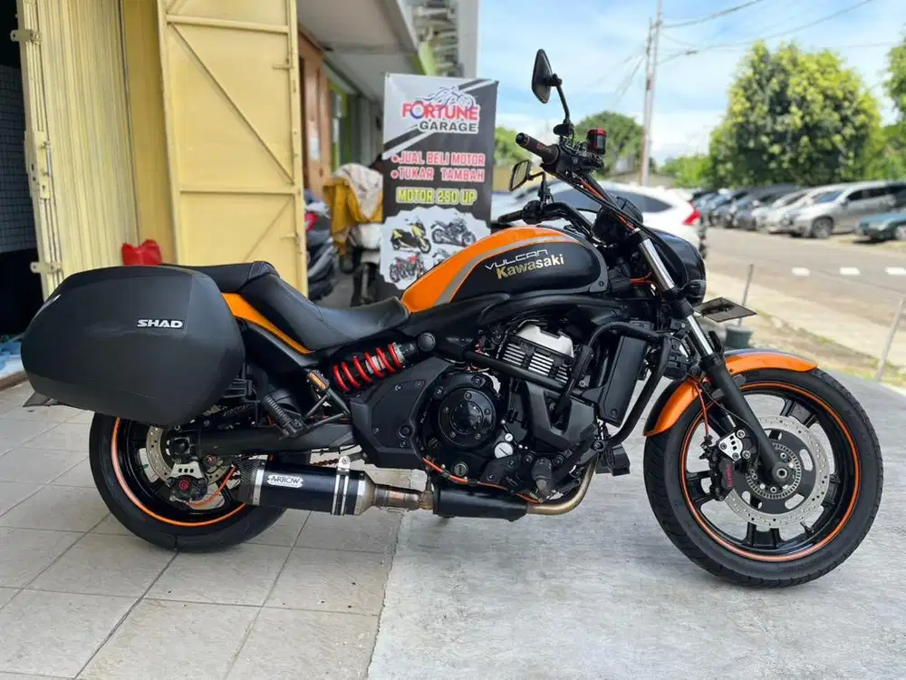 KAWASAKI VULCAN 650 S ABS BREMBO ARROW 2018 ORANGE HEDON MODS REBEL
