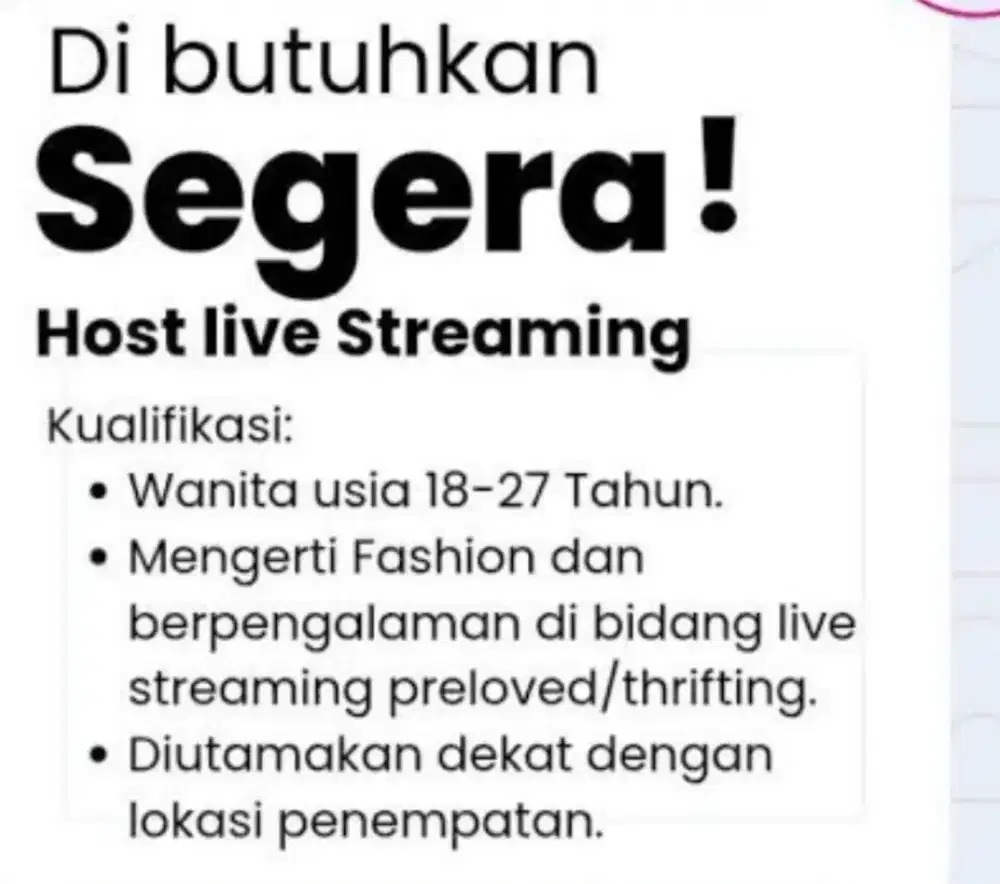 Host live streaming