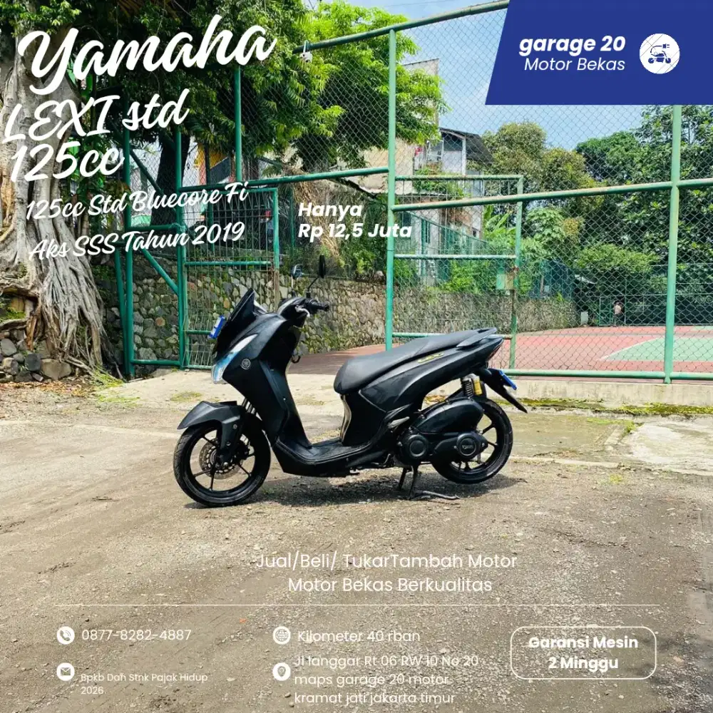 Yamaha Lexi 125cc Bluecore Std SSS Tahun 2019 Pajak Hidup