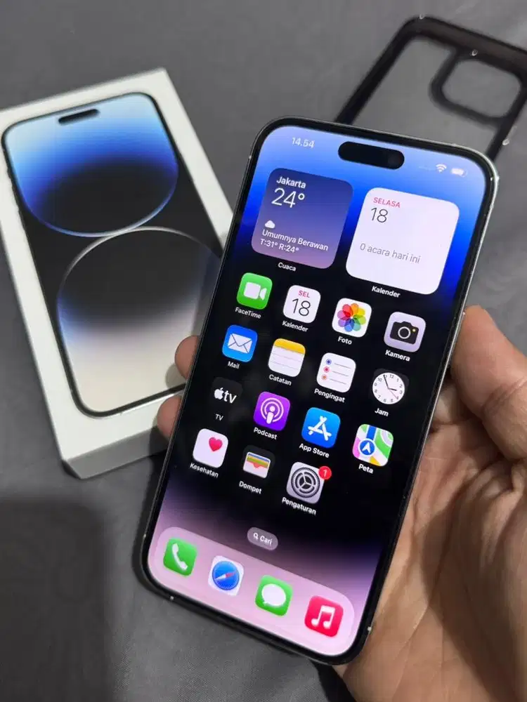 Dijual iPhone 14 Promax 128GB White iBOX (warna langka) NEGO