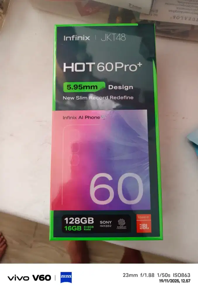 Jual Infinix 60+ plus 8/128 Warna pink Segel