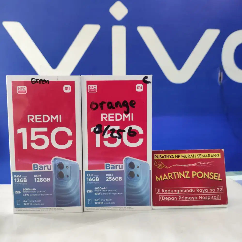REDMI 15 C  6/128 , 8/256 GB NEW