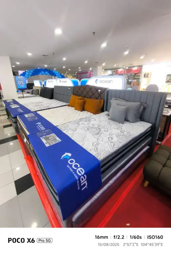 CREDIT SPRINGBED MATRAS OCEAN BUNGA 0% TANPA DP