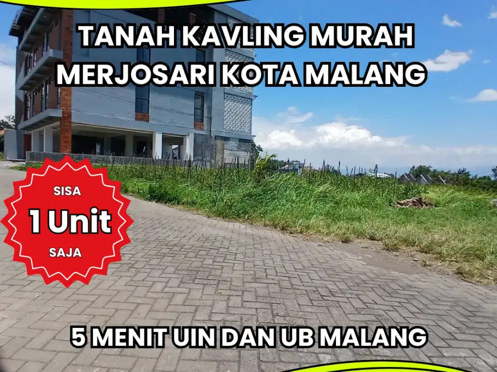 Tanah Merjosari Kota Malang Murah Cocok Untuk Kost 5 Menit UIN