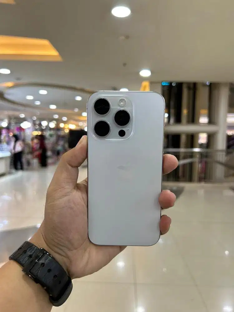 IPHONE 15 PRO 128 GB WHITE TITANIUM FULLSET MULUS