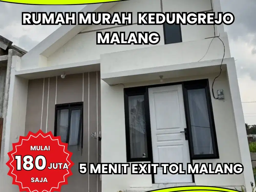 Rumah di Kedungrejo Pakis Malang Murah 10 Menit Exit Tol