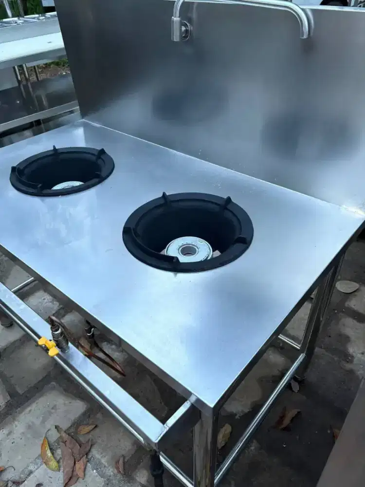 kompor 2 tungku 
ukuran 120x80x75
harga 4jt