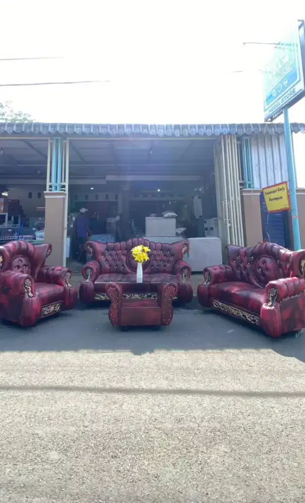 Sofa Celini/Sofa Kancing 321 + Meja