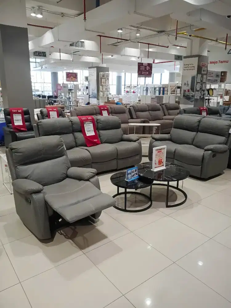 Dijual cepat sofa recliner set