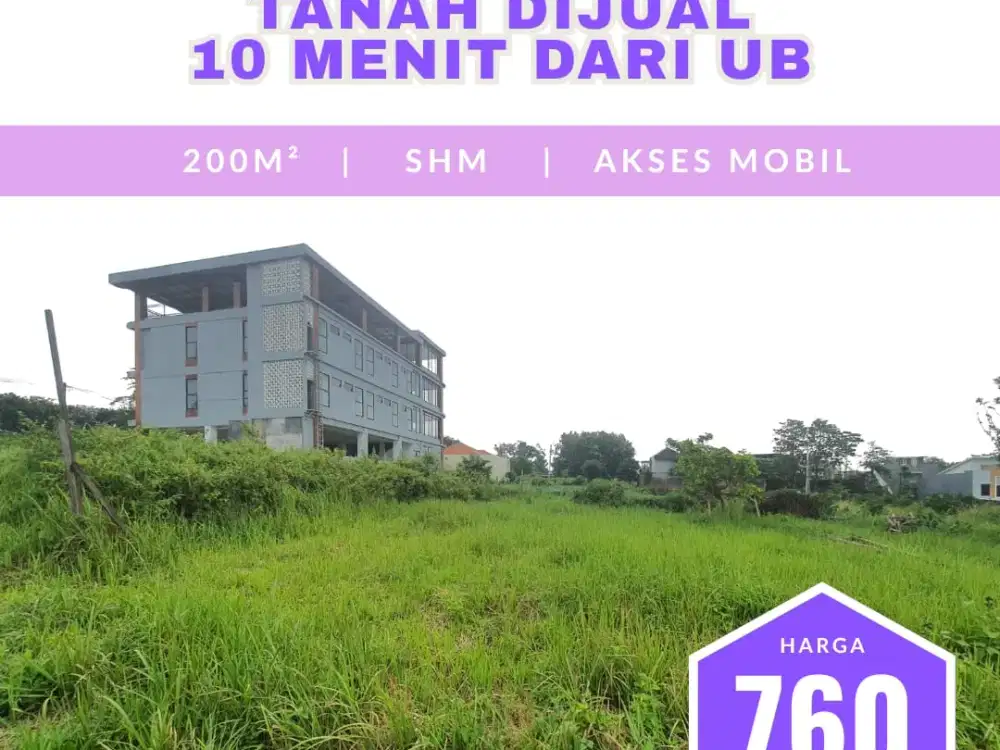 Tanah Luas di Joyoagung – Cocok Bangun Kos, Dekat UB & UMM!
