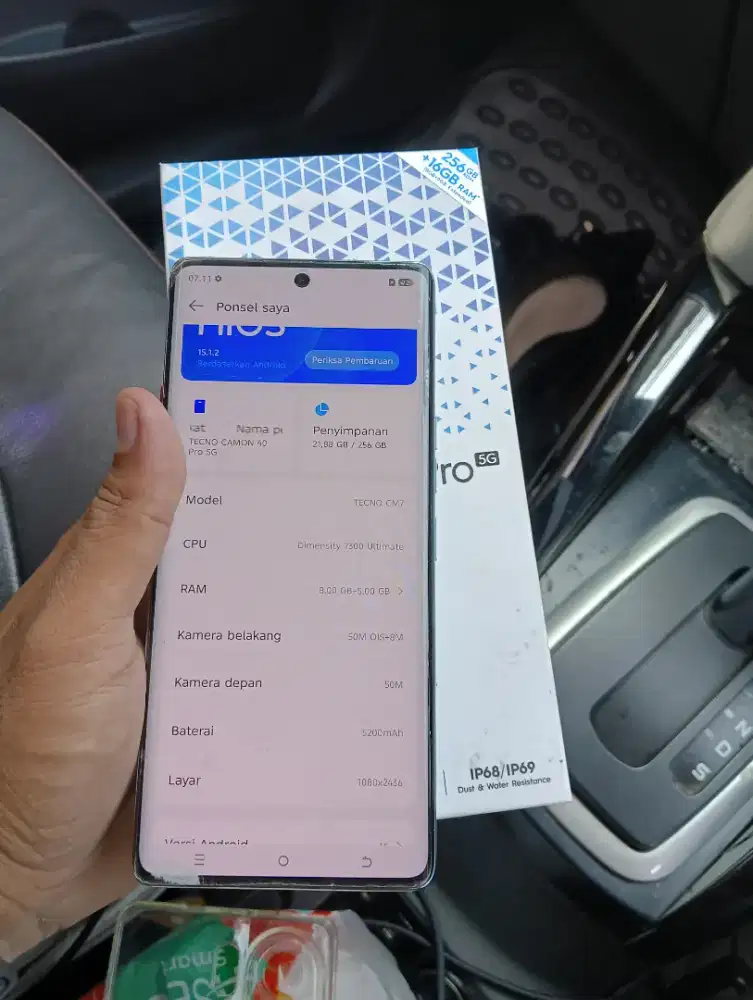 Tecno camon 40 Pro 8+8/256 5G grnai on bekas rasa baru BS TT