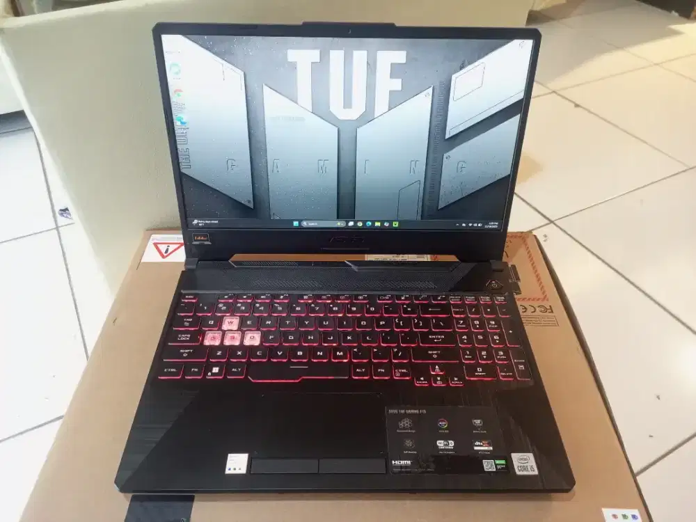 Jual Cepat Laptop Asus Tuf Gaming F15 VGA Nvidia GTX 1650,RAM 16/512gb