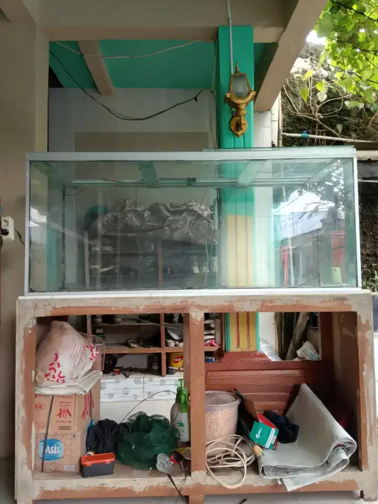 Aquarium tebal 1 cm fullset