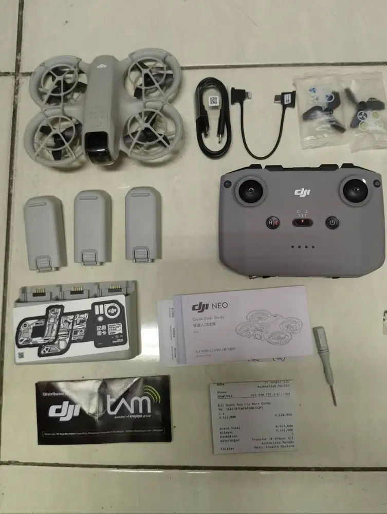 Drone DJI Neo Fly Combo - baru 1 bulan (Bekas rasa Baru)