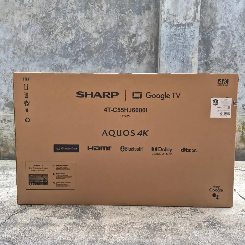 Sharp Aquos 4K UHD 55 Inch 4T-C55HJ60001 | New | Baru