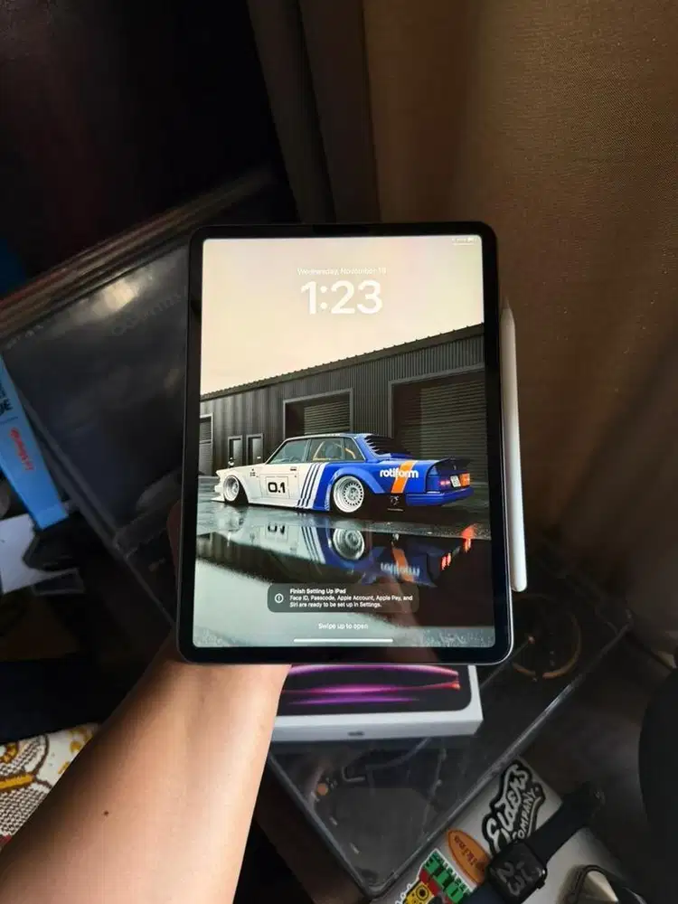 ipad pro gen 4 M2 128gb wifi only ibox + apple pencil gen 2