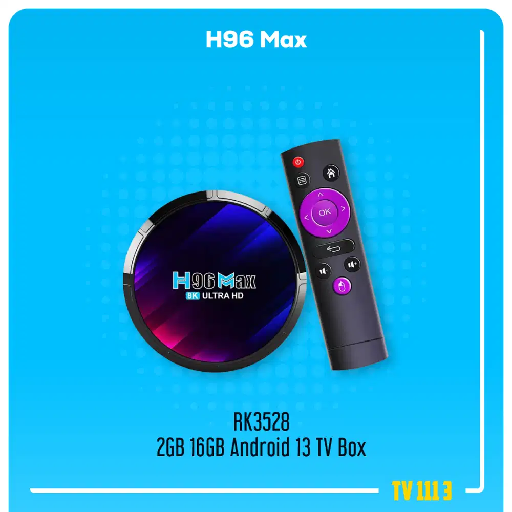 H96 Max RK3528 2GB RAM 16GB ROM 8K UHD Android 13 TV Box