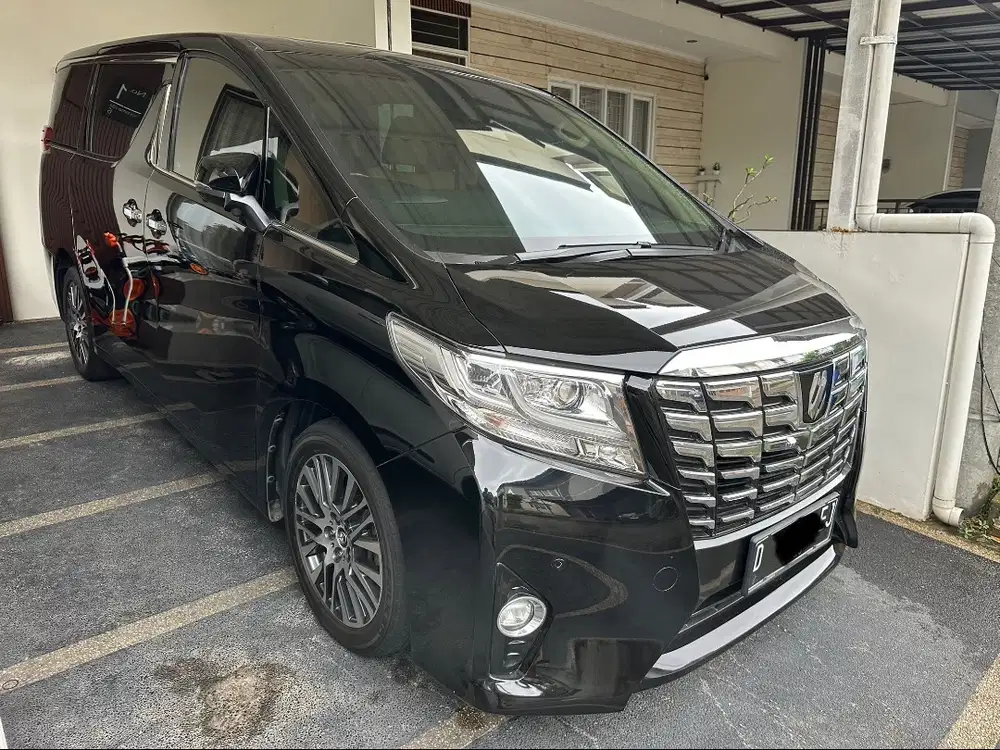Alphard G 2015 hitam 1tgn dr baru toyota alpard vellfire transformer