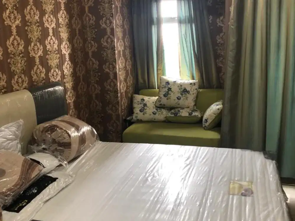 disewakan unit apartemen green lake sunter,studio furnished,lantai rendah,selantai parkir mobil