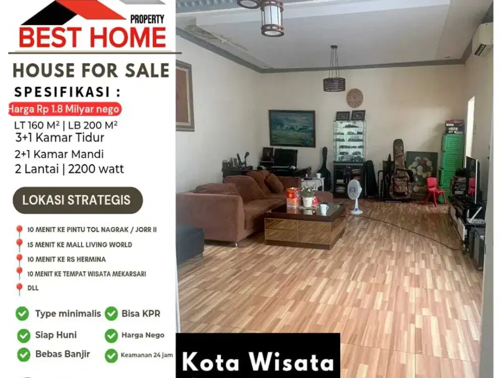 Bagus & sangat murah di cluster favorit kota wisata