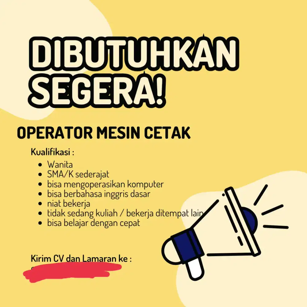 Operator mesin cetak