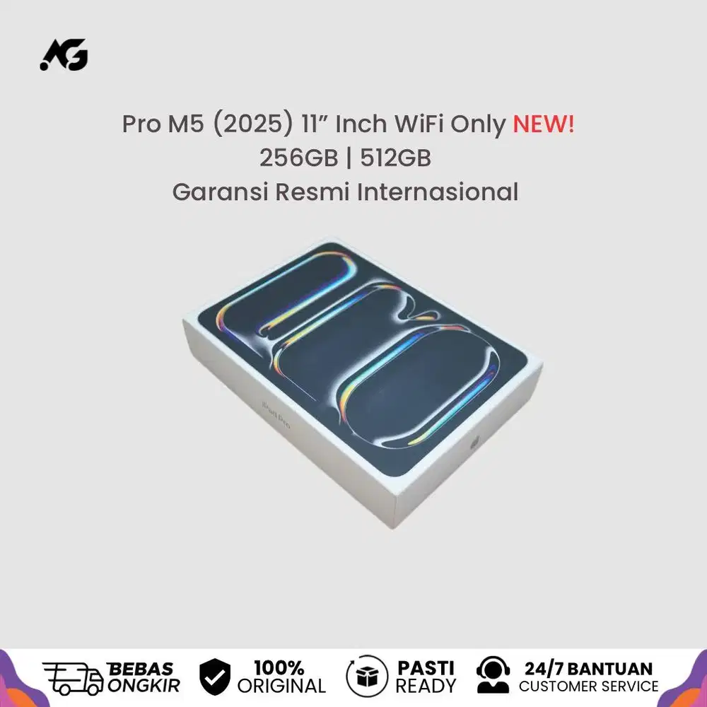 (NEW) Apple iPad Pro M5 (2025) 11 Inch 256GB WiFi Only Resmi Inter