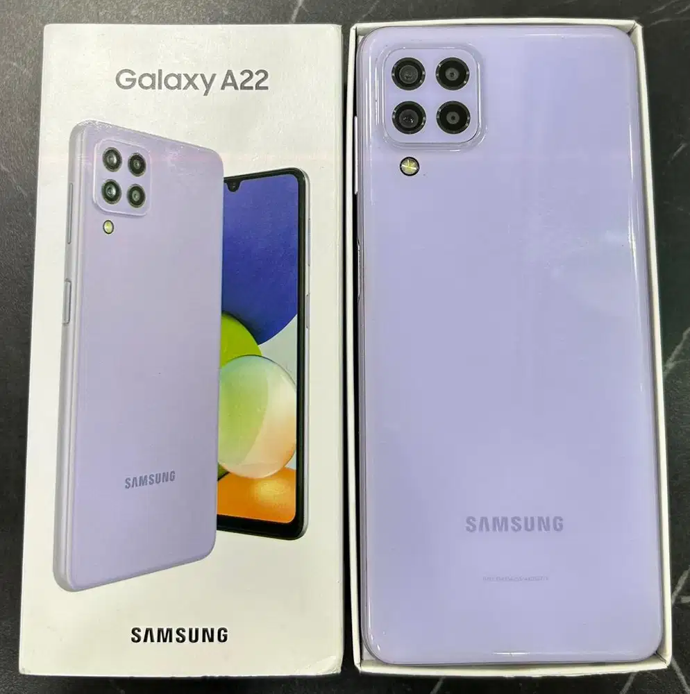Samsung Galaxy A22 ram 6/128 violet normal fullset
