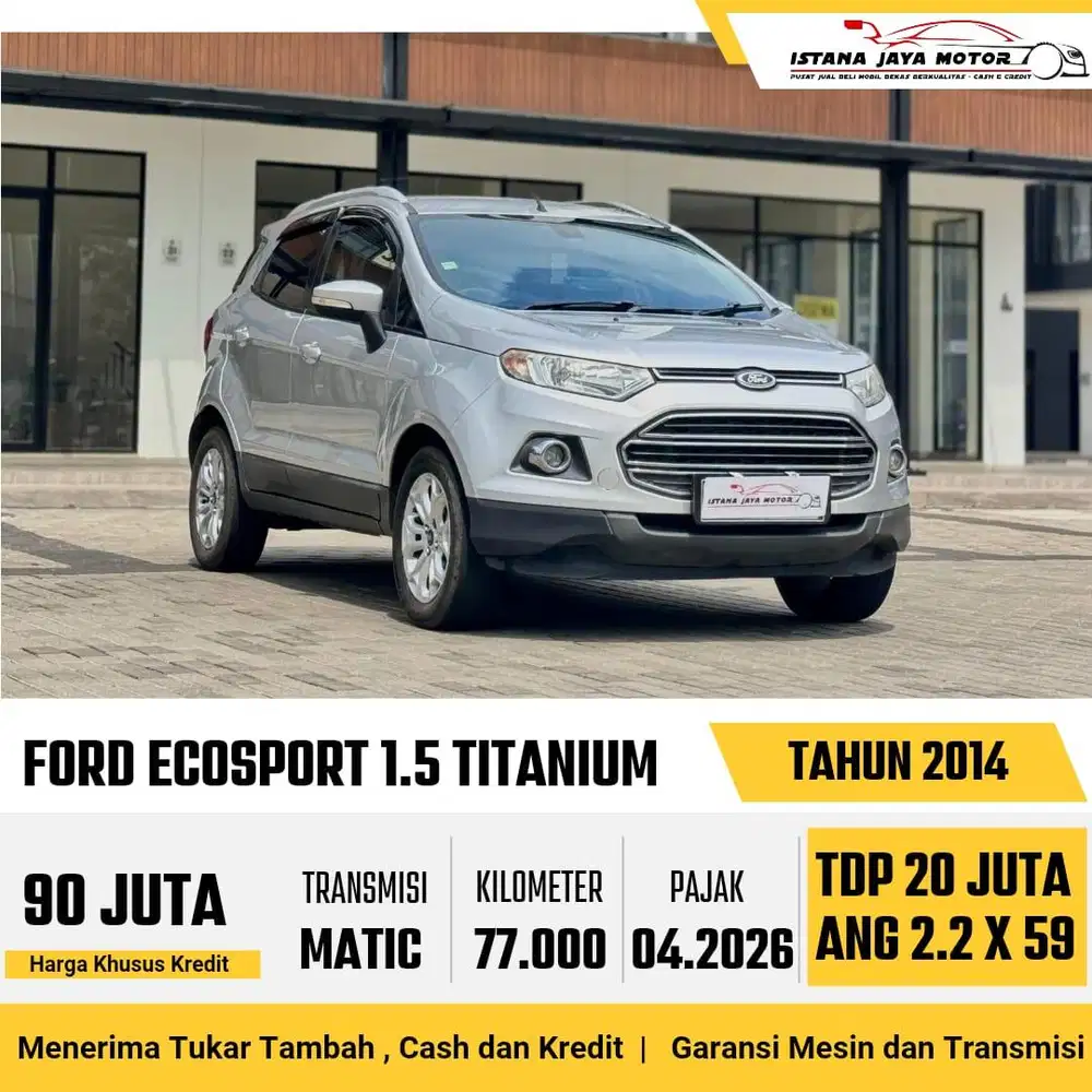 LOW KM Ford Ecosport 1.5 Automatic 2014 Silver