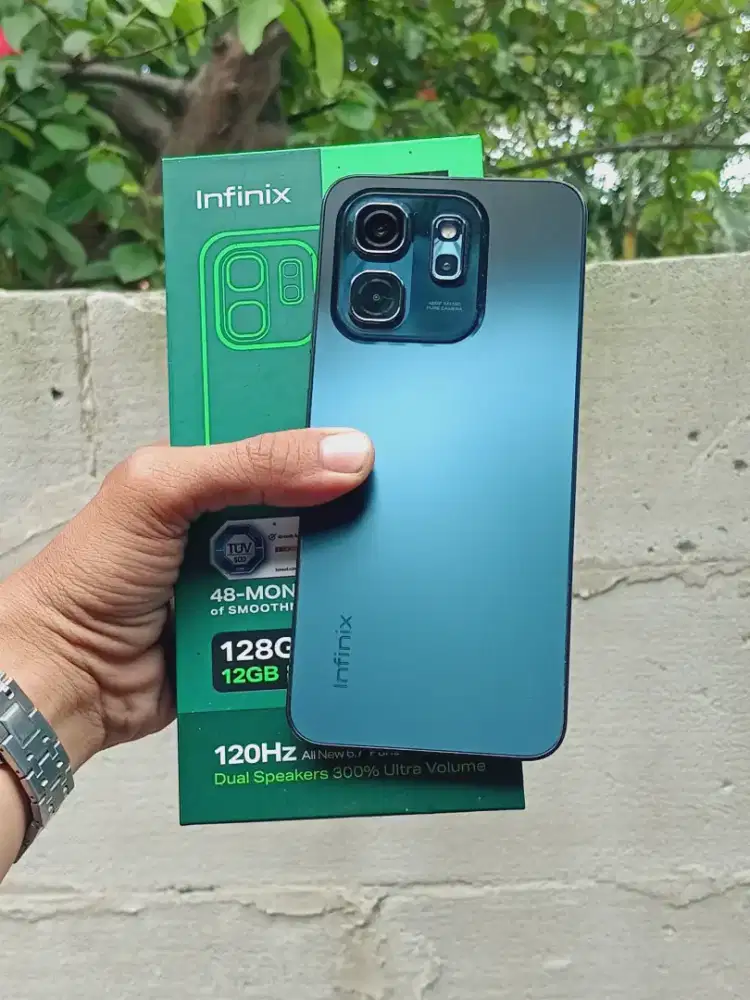 Infinix Hot 50i 6/128 GB Sleek Black Fullset Garansi Panjang