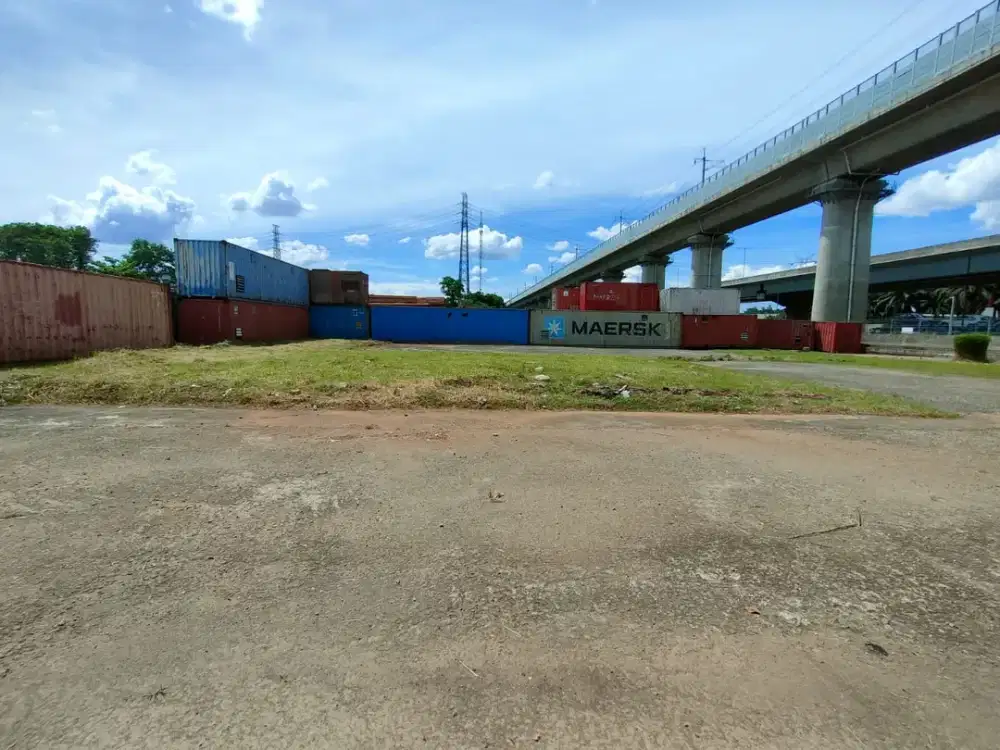 Disewakan Tanah Komersil Cocok Untuk Penempatan Container, Workshop & Alat Berat di Rest Area KM 19B