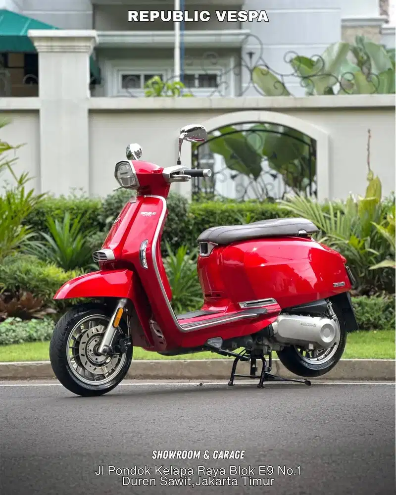 LAMBRETTA SPECIAL V200 ABS TH 2019 WARNA RED HIGH GLOSS