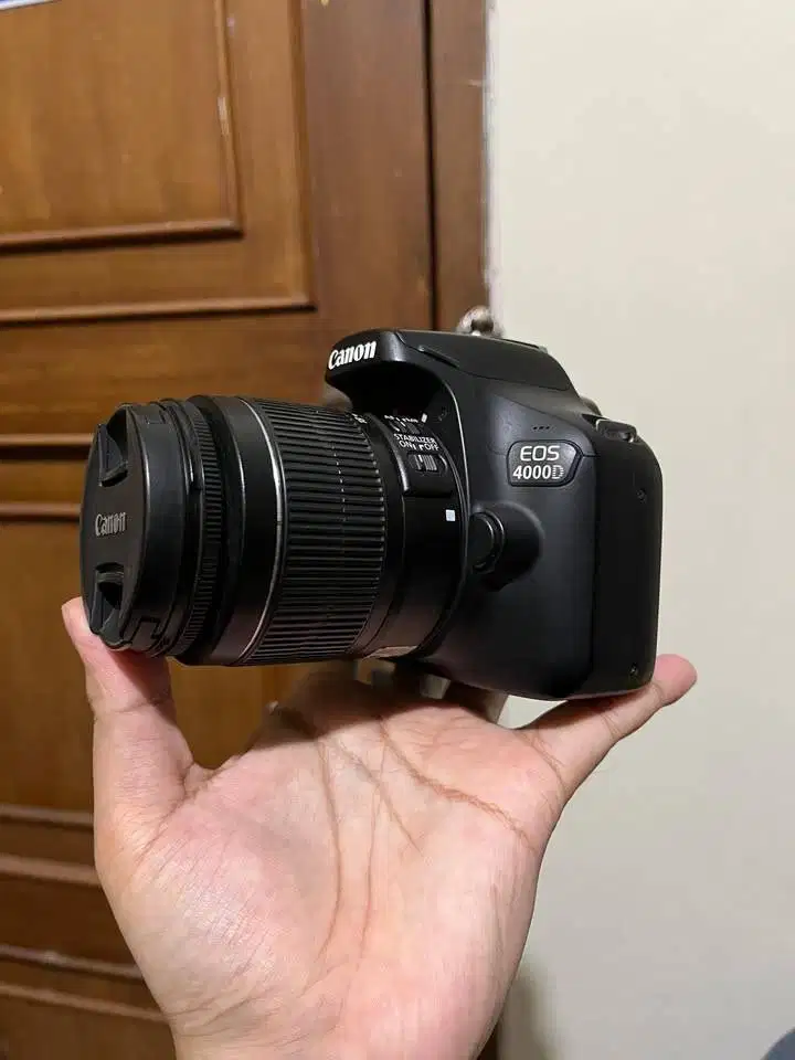 Canon 4000D Kit 18-55mm Normal Fullset Lengkap