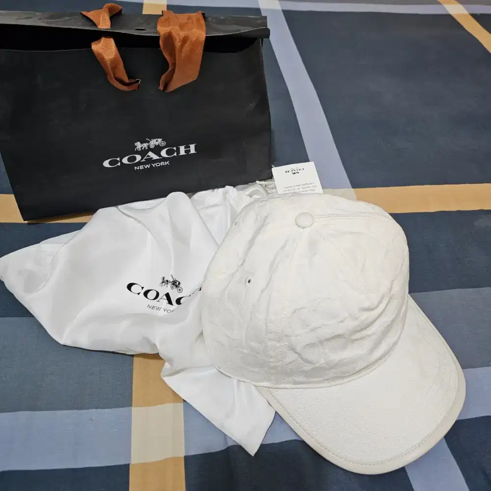 Topi Coach Original Putih