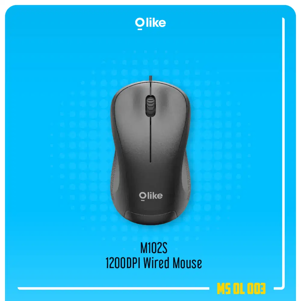 Olike M102S 1200DPI Ergonomic Design Wired Optical Mouse