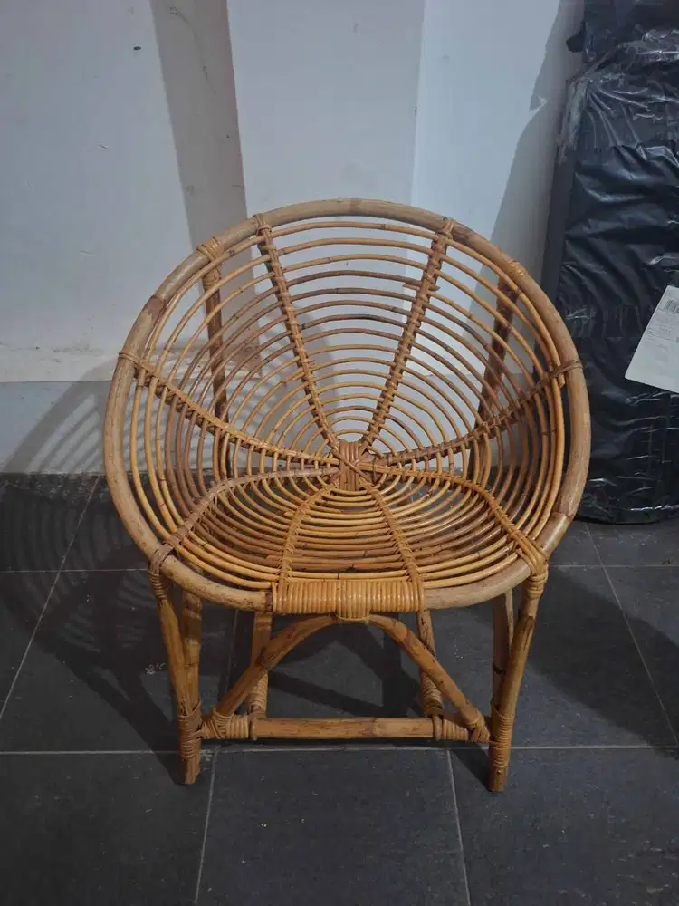 Jual Murah Kursi Keong Kerang Rotan Kecil