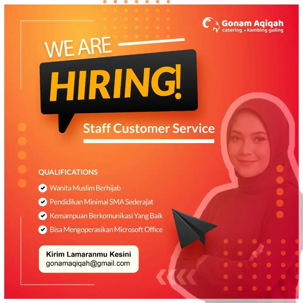 Staff Customer Service Gonam Aqiqah