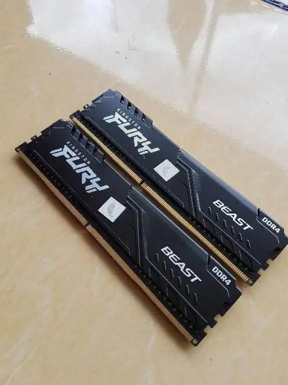 Ram DDR4 2x8gb 16gb Kingston Hyper Fury Black 3200Mhz CL16