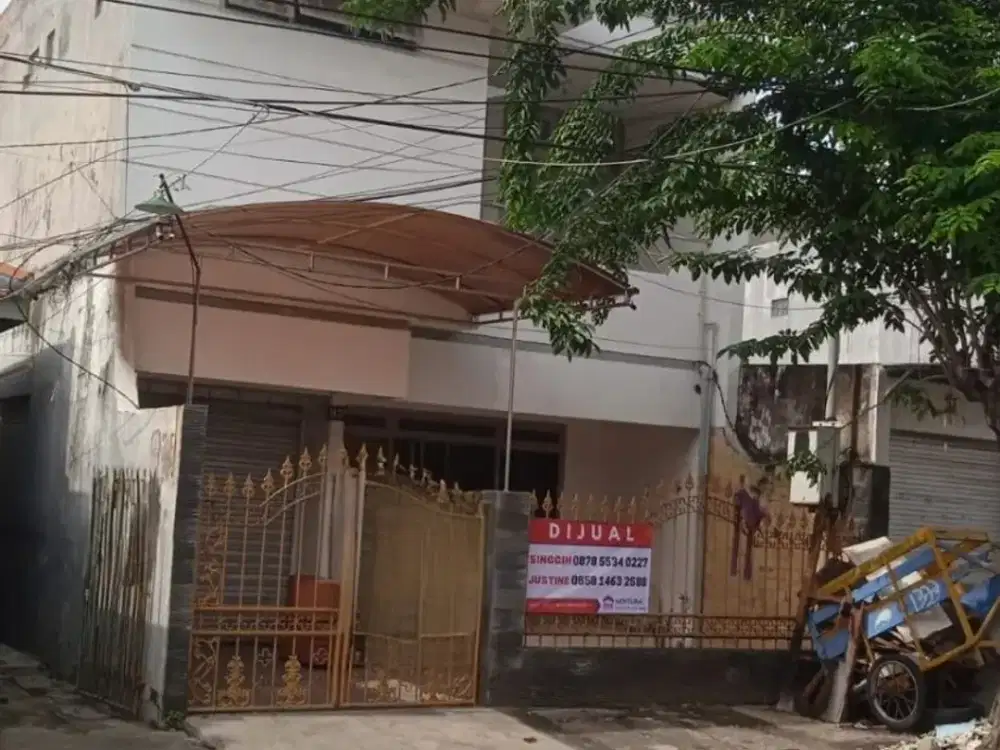 Dijual rumah Pusat kota di Petemon 1 dekat Tunjungan Plaza, Raya Arjuno, Kedungdoro, Tol Banyu urip, Pasar Turi