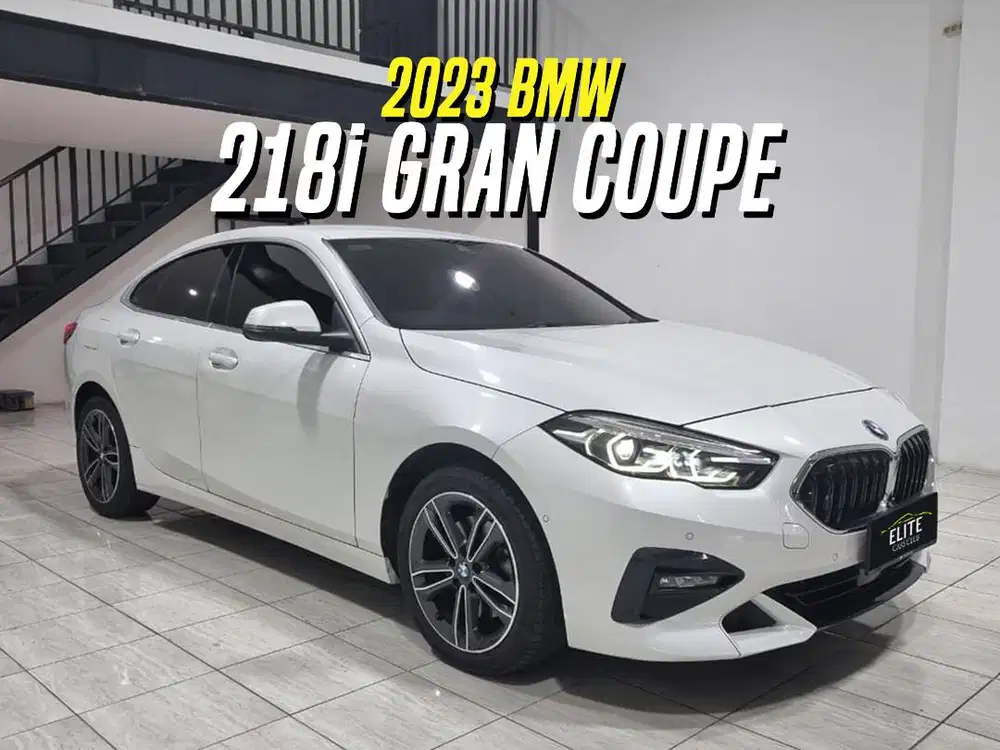 BMW 218i Gran Coupe 2023 White on Black Sport Putih 218 i